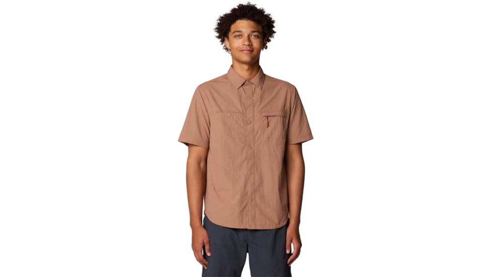 Mountain Hardwear Stryder Short Sleeve Shirt - Men's, New Clay, XL, 190423018185