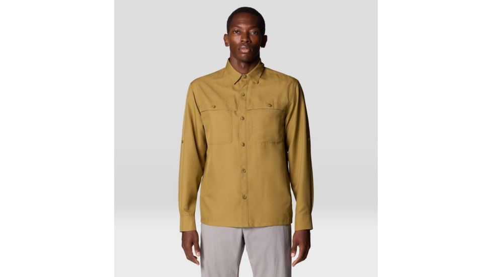 Mountain Hardwear Sun Drift Cooling Long Sleeve Shirt - Men's, Grassland, XXL, 2149301-364-XXL