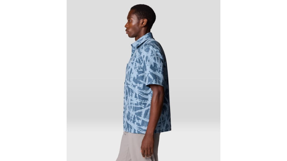 Mountain Hardwear Sun Drift Cooling Printed Short Sleeve Shirt - Mens