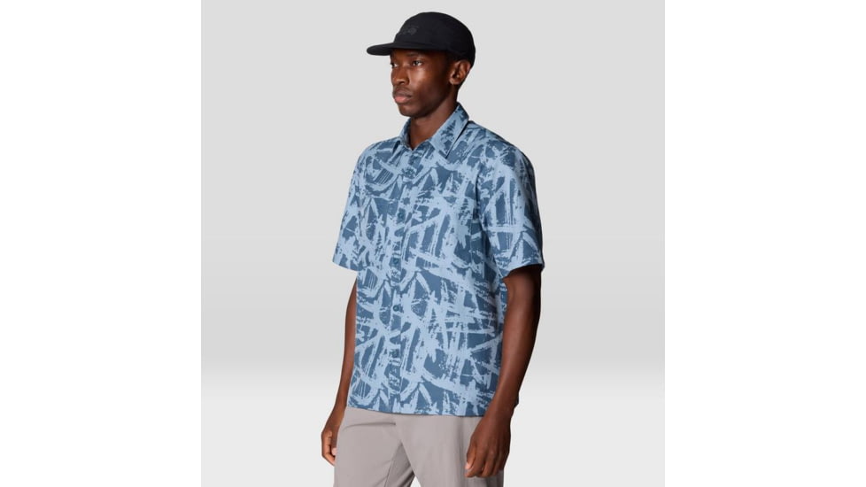 Mountain Hardwear Sun Drift Cooling Printed Short Sleeve Shirt - Mens