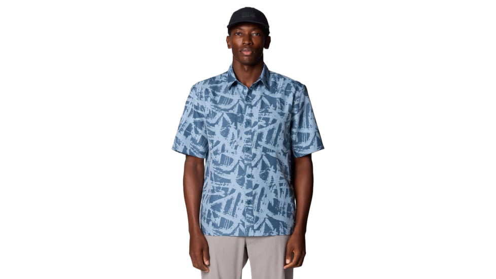 Mountain Hardwear Sun Drift Cooling Printed Short Sleeve Shirt - Mens