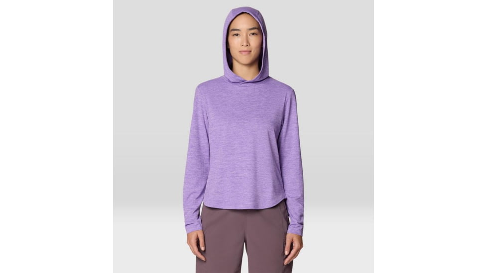 Mountain Hardwear Sunblocker Long Sleeve Hoody - Women's, Harbor Violet, L, 2067761-560-L