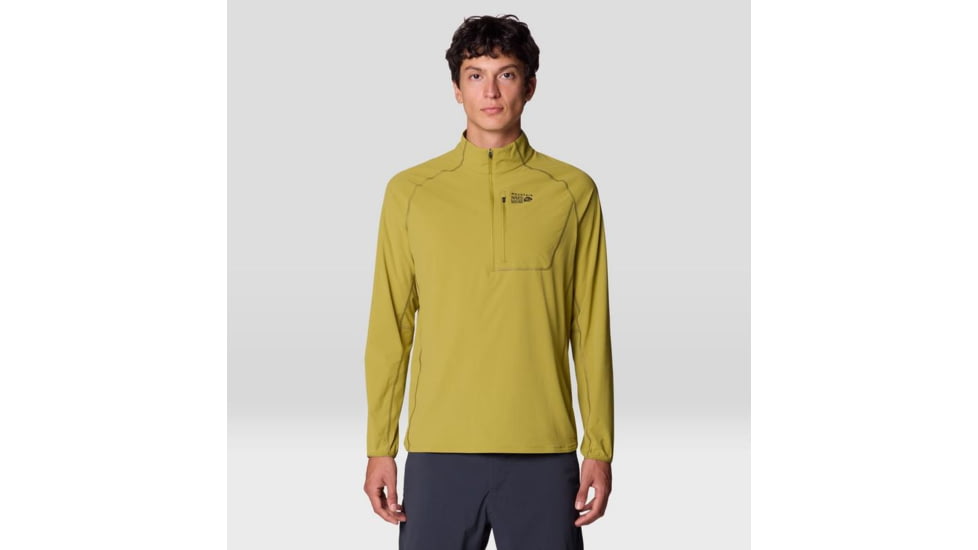 Mountain Hardwear Sunshield 1/2 Zip Top - Men's, Bright Fatigue, XL, 2110211-331-XL