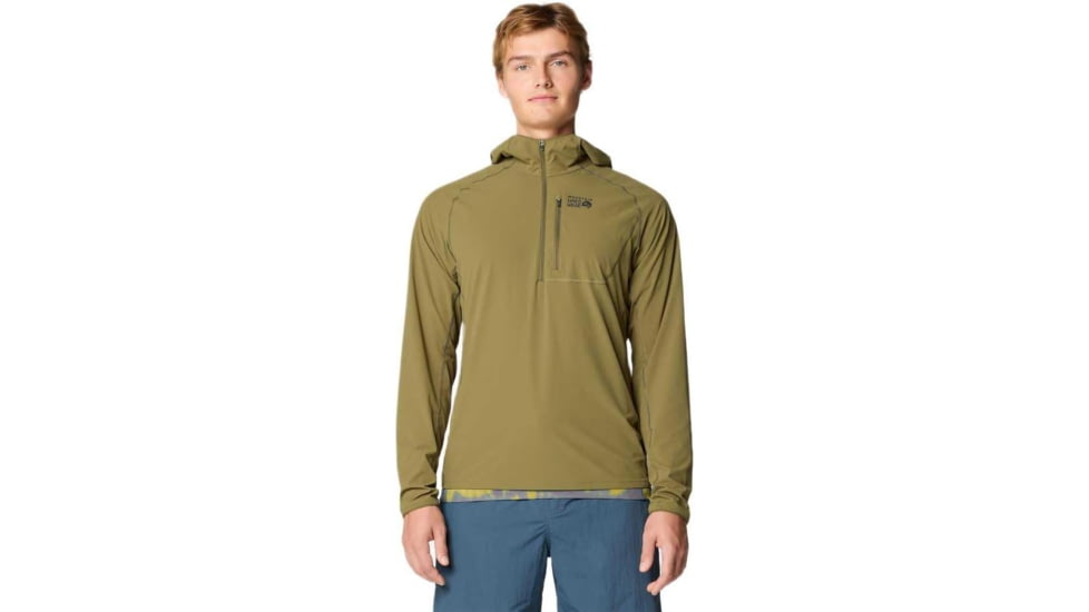 Mountain Hardwear Sunshield Hoody - Men's, Combat Green, L, 190423042401
