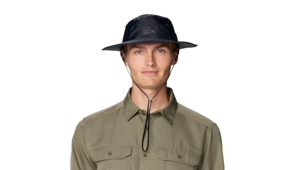 Mountain Hardwear Threshold Rain Hat, Black, S/M, 2123661-010-S/M