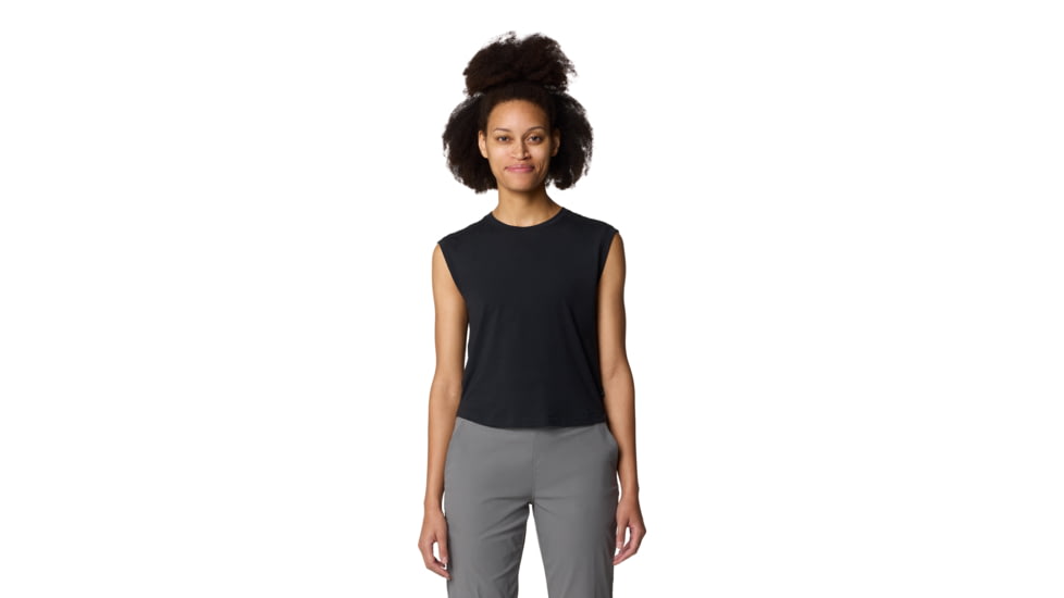 Mountain Hardwear Trekkin Go Sleeveless Shirt - Women's, Black, XL, 2023251-010-XL