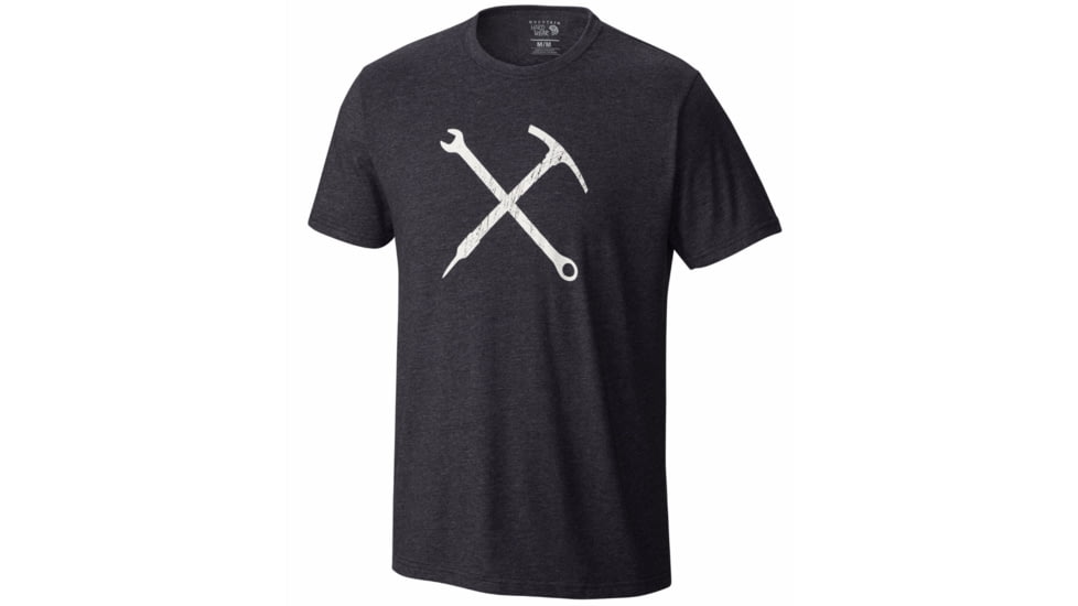 Mountain Hardwear Mountain Mechanic Short Sleeve Shirt - Men's-Heather Black-Small