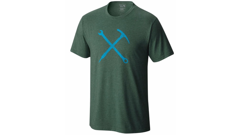 Mountain Hardwear Mountain Mechanic Short Sleeve Shirt - Men's-Heather Forest-XX-Large