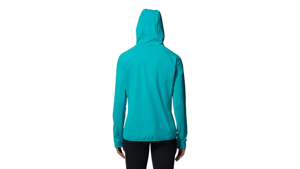 Mountain Hardwear Mountain Stretch Full Zip Hoody - Womens, Synth Green, Small, 1982621360-Synth Green-S
