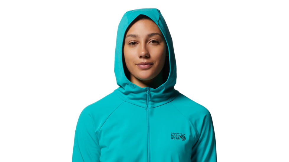 Mountain Hardwear Mountain Stretch Full Zip Hoody - Womens, Synth Green, Small, 1982621360-Synth Green-S