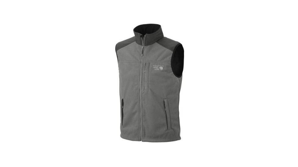 Mountain Hardwear Mountain Tech Vest - Mens-Titanium/Shark-Small