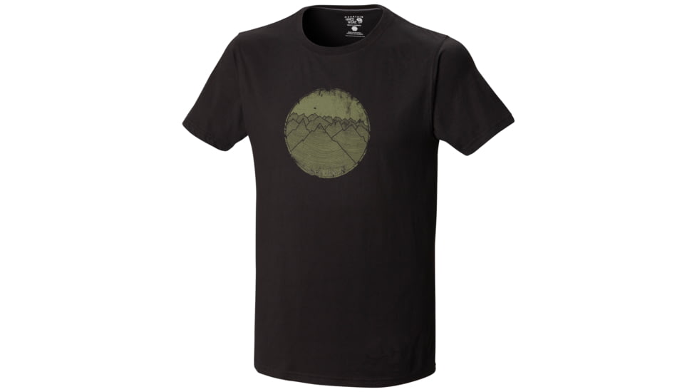 Mountain Hardwear Mountain Thumbprint Short Sleeve T - Men's-Black-Small