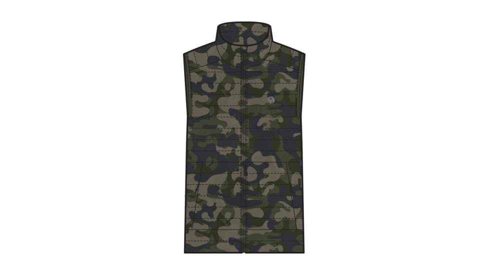 Mountain Hardwear Mt Eyak/2 Vest - Men's, Dark Army Camo, Small, OM8831308-S