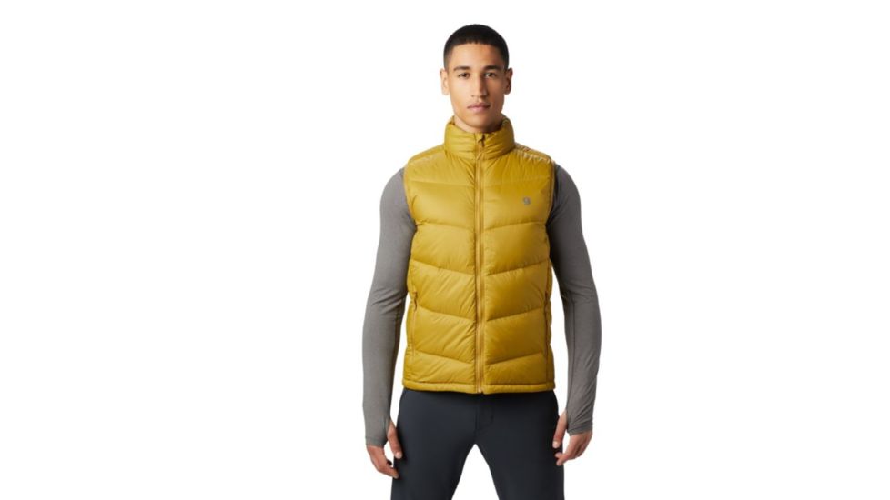 Mountain Hardwear Mt. Eyak Down Vest - Mens, Dark Bolt, Extra Large, 1870971236-XL