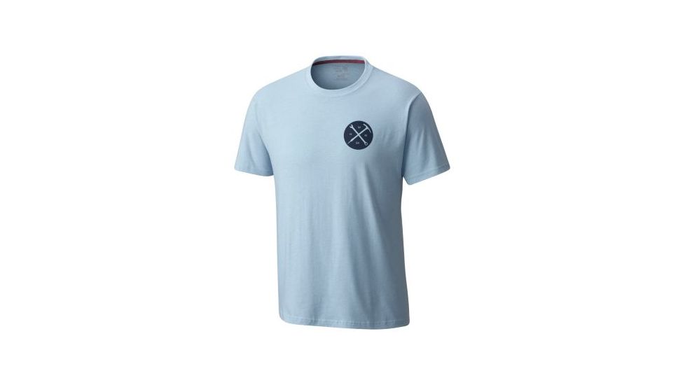 Mountain Hardwear Mtn Mechanic Crst M SS T-Heather Grey Ic, Heather Grey Ic, L, 1708241065-L