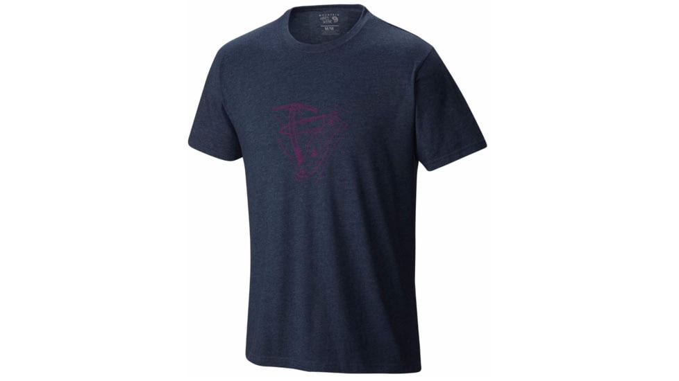 Mountain Hardwear Multi Tool Short Sleeve T - Men's-Heather Hardwear Navy-XX-Large