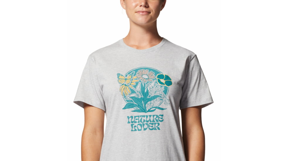Mountain Hardwear Nature Lover Short Sleeve Tee - Womens, Hardwear Grey, Extra Small, 2025261057-Hardwear Grey-XS