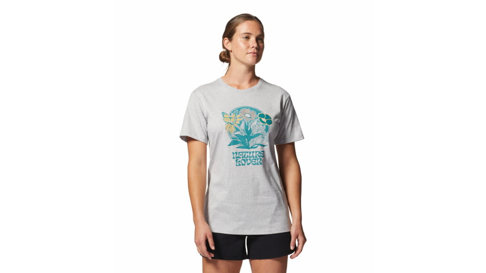 Mountain Hardwear Nature Lover Short Sleeve Tee - Womens, Hardwear Grey, Extra Small, 2025261057-Hardwear Grey-XS