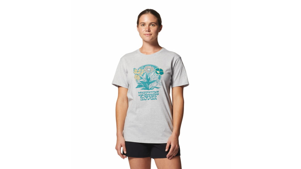 Mountain Hardwear Nature Lover Short Sleeve Tee - Womens, Hardwear Grey, Extra Small, 2025261057-Hardwear Grey-XS