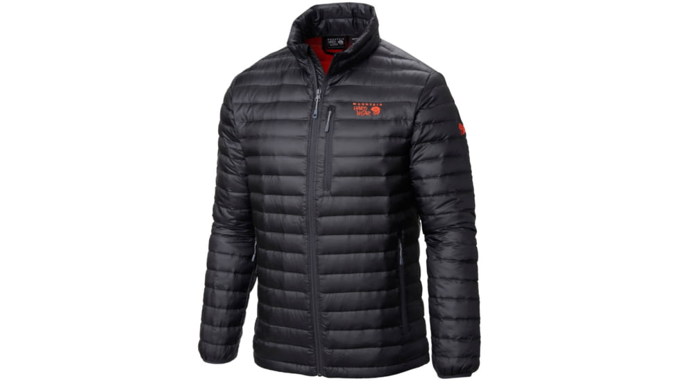 Mountain Hardwear Nitrous Down Jacket - Men's-Shark/State Orange-Large