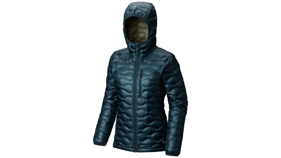 Mountain Hardwear Nitrous Hooded Down Insulated Jacket - Womens, Blue Spruce, Medium, 1732261310-M