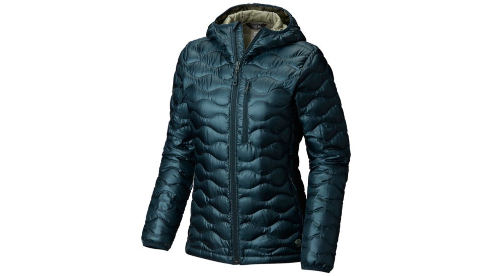 Mountain Hardwear Nitrous Hooded Down Insulated Jacket - Womens, Blue Spruce, Medium, 1732261310-M