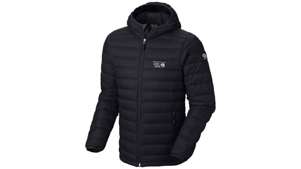 Mountain Hardwear Nitrous Hooded Down Jacket - Men's-Black-X-Large