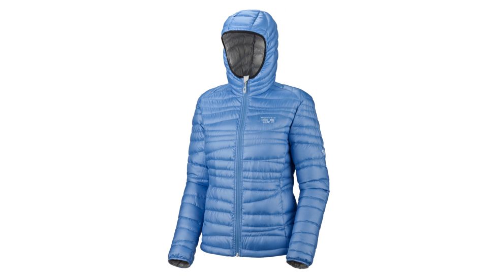 Mountain Hardwear Nitrous Hooded Jacket - Women's - Fresh Blue-Large