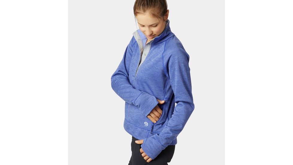 Mountain Hardwear Norse Peak Pullover - Womens, Blue Print, Medium, 1831051516-M
