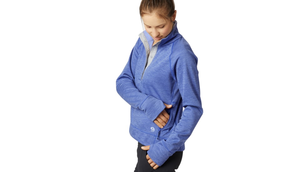 Mountain Hardwear Norse Peak Pullover - Womens, Blue Print, Large, 1831051516-L