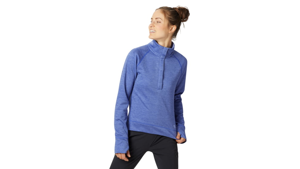 Mountain Hardwear Norse Peak Pullover - Womens, Blue Print, Large, 1831051516-L