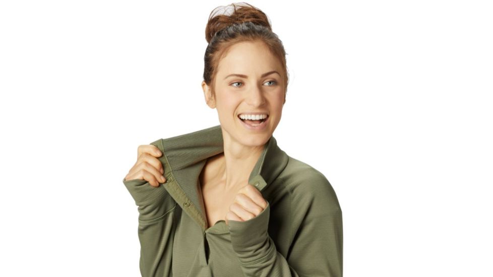 Mountain Hardwear Norse Peak Pullover - Womens, Light Army, Small, 1831051333-S