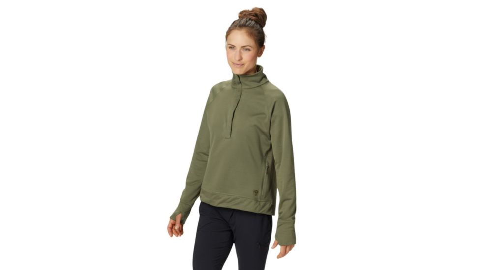 Mountain Hardwear Norse Peak Pullover - Womens, Light Army, Small, 1831051333-S