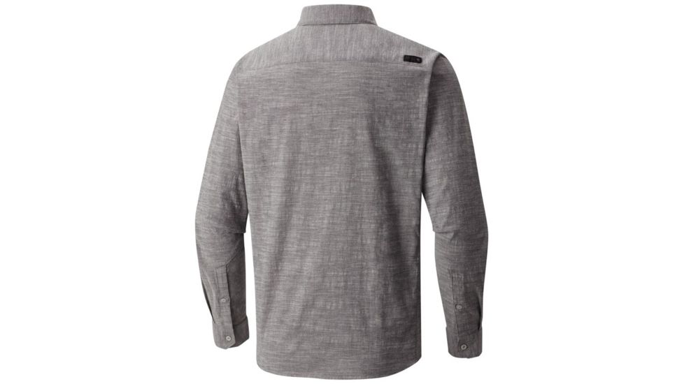 Mountain Hardwear Outpost Long Sleeve Shirt - Men's, Stealth Grey, S 1771451006-S