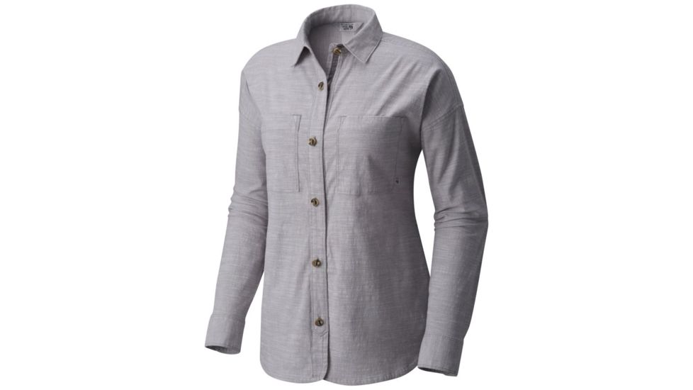 Mountain Hardwear Outpost Long Sleeve Shirt - Women's, Steam, M 1764521088-M