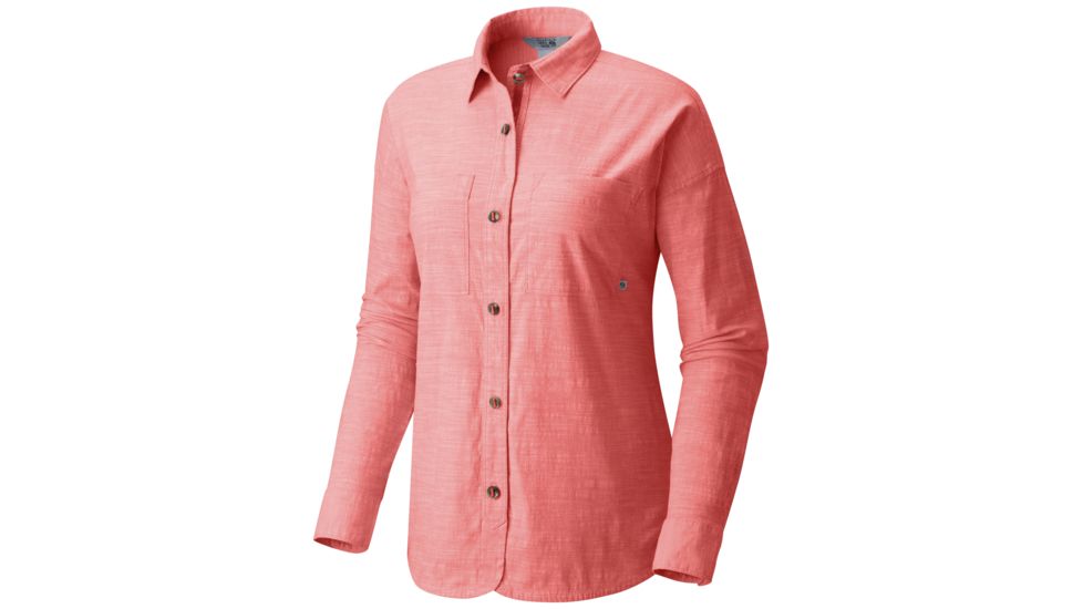 Mountain Hardwear Outpost Long Sleeve Shirt - Womens, Solstice Red, S, 1764521804-S