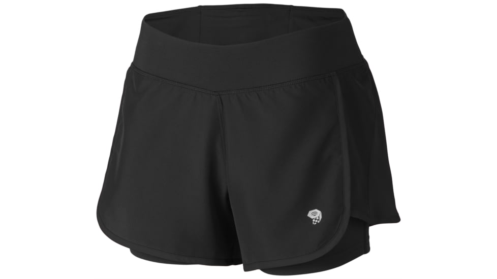 Mountain Hardwear Pacer 2in1 Short - Women's-Black/Wild Melon-Small
