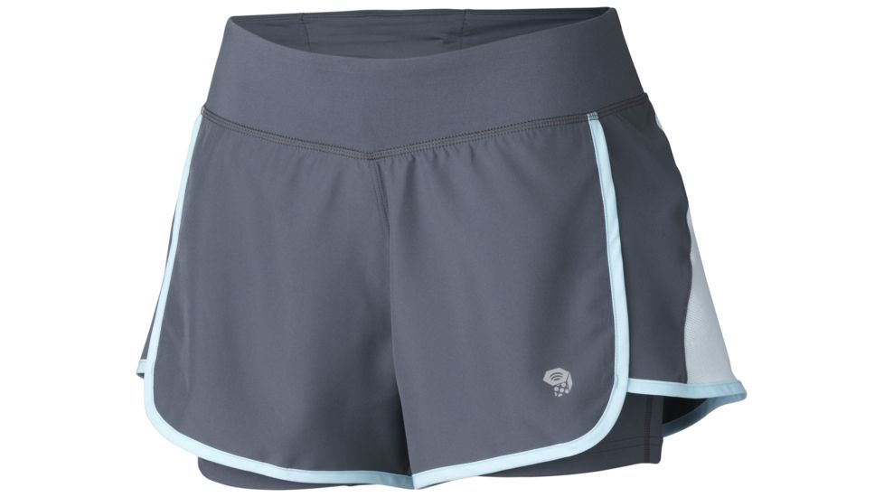 Mountain Hardwear Pacer 2in1 Short - Women's-Graphite-Medium