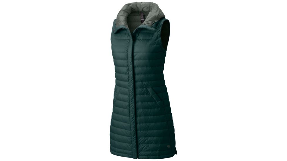 Mountain Hardwear PackDown Vest, Blue Spruce, XL, 1732461310-XL