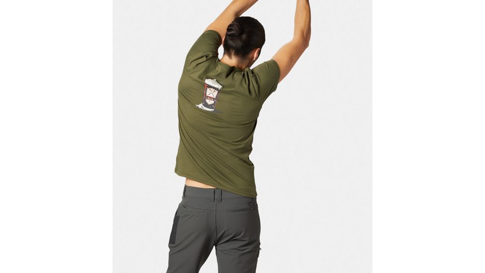 Mountain Hardwear Peaksn Pints Short Sleeve T - Mens, Dark Army, Medium, 1829291304-M