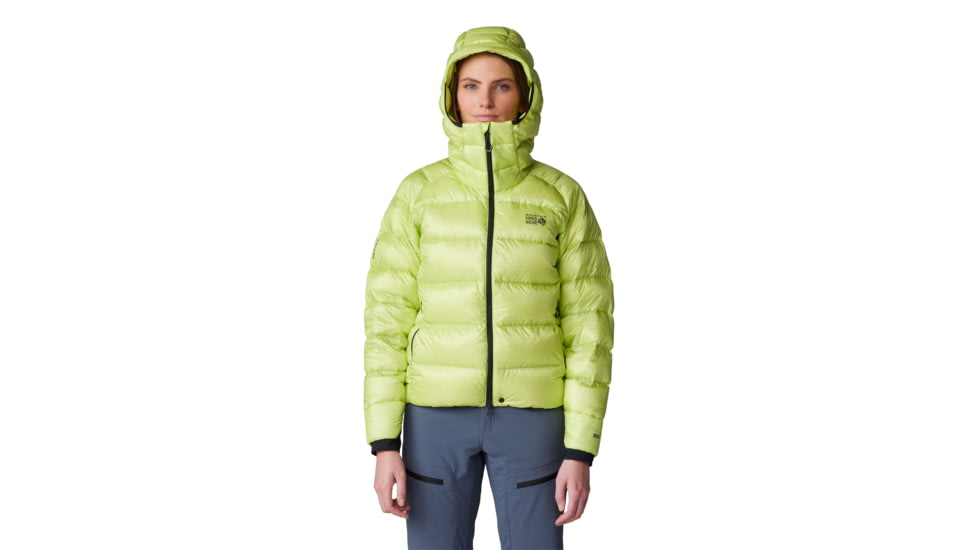 Mountain Hardwear Phantom Alpine Down Hooded Jacket - Women's, Citron Glow, M, 2092811-378-XL
