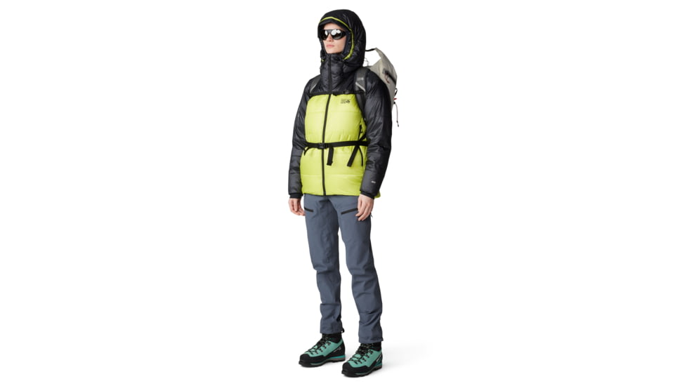 Mountain Hardwear Phantom Belay Down Parka - Women's, Citron Glow, Black, S, 2092821-378-S