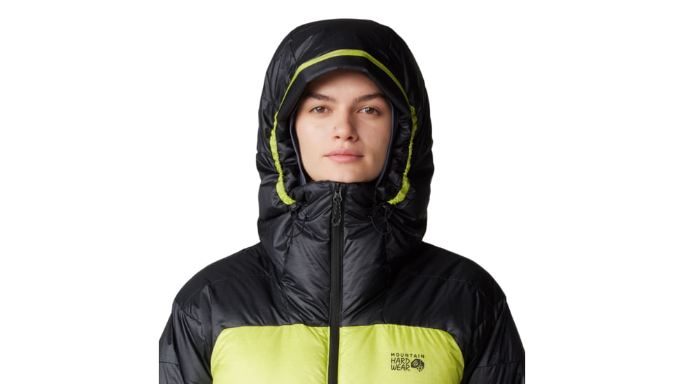 Mountain Hardwear Phantom Belay Down Parka - Women's, Citron Glow, Black, S, 2092821-378-S