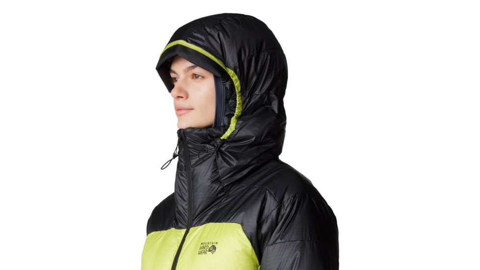 Mountain Hardwear Phantom Belay Down Parka - Women's, Citron Glow, Black, S, 2092821-378-S