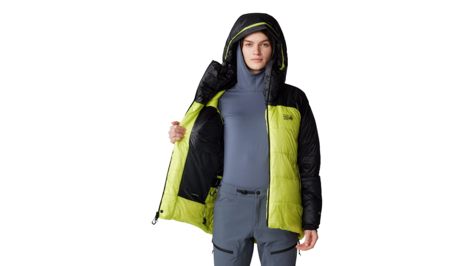Mountain Hardwear Phantom Belay Down Parka - Women's, Citron Glow, Black, S, 2092821-378-S