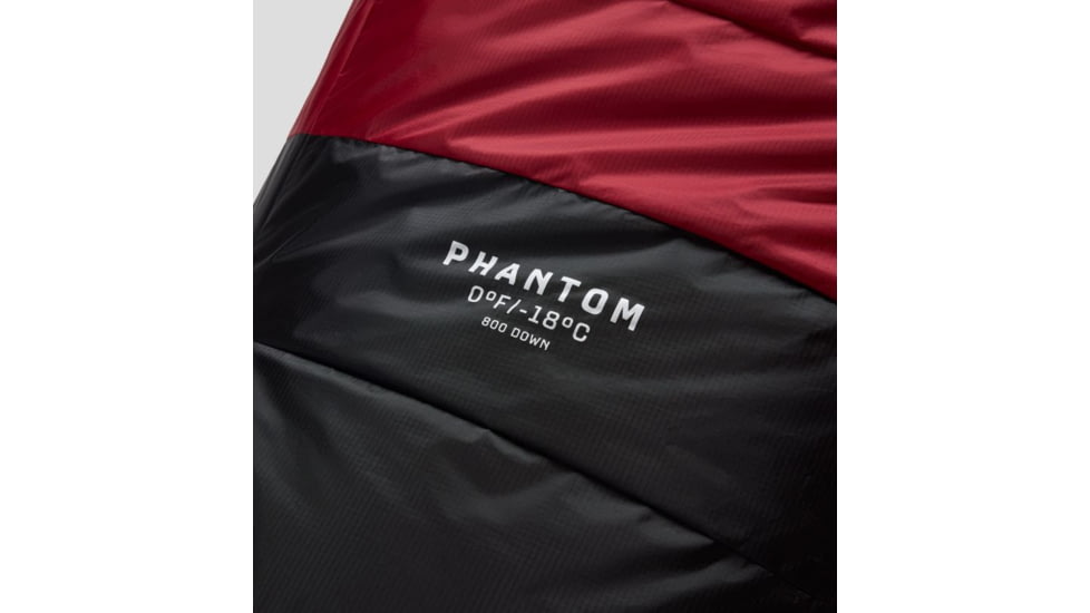 Mountain Hardwear Phantom Gore-Tex 0F/-18C Sleeping Bags, Alpine Red, LxS, LNGxLH