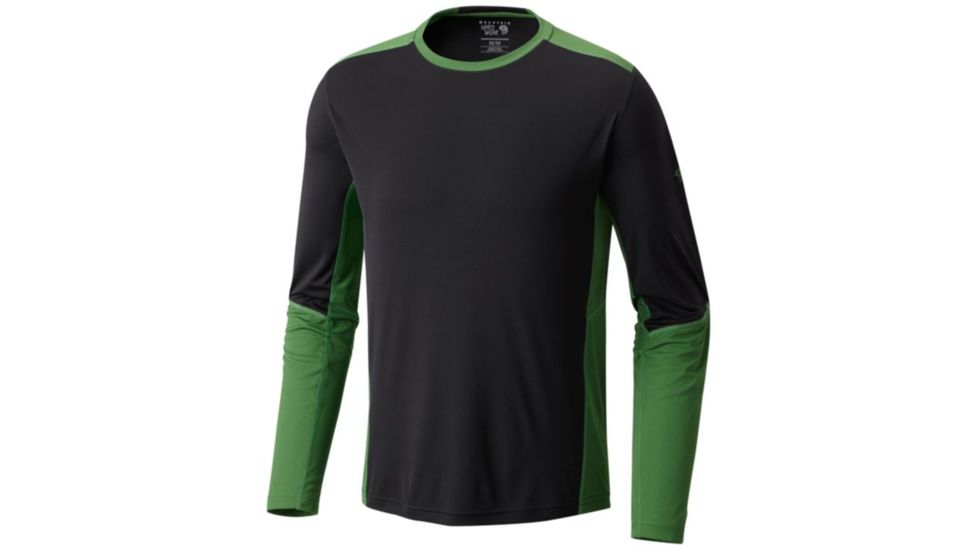 Mountain Hardwear Photon Long Sleeve T - Men's, Stealth Grey, S 1708911006-S