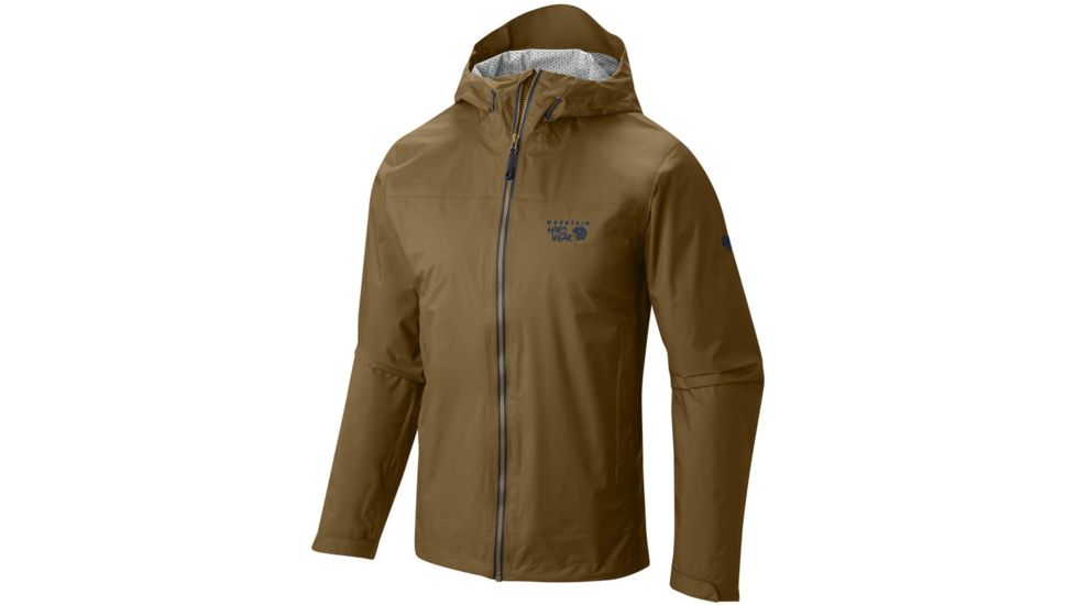Mountain Hardwear Plasmic Ion Jacket - Men's-Golden Brown/Hardwear Navy-XX-Large