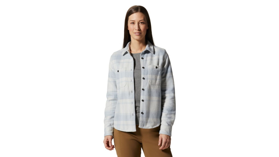 Mountain Hardwear Plusher Long Sleeve Shirt - Womens, Glacial, Large, 1915971097-Glacial-L
