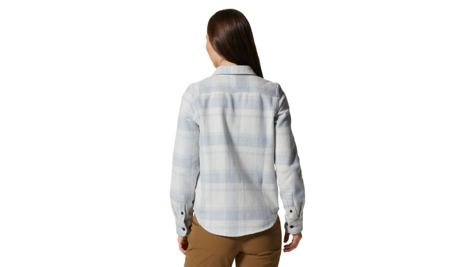 Mountain Hardwear Plusher Long Sleeve Shirt - Womens, Glacial, Large, 1915971097-Glacial-L